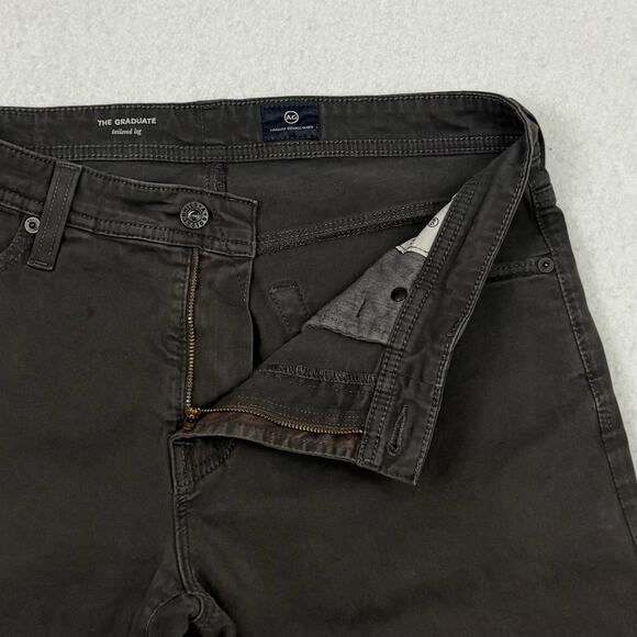 AG Adriano Goldschmied The Graduate Tailored Leg Pants Mens 33x32 Charcoal Gray - Picture 11 of 14